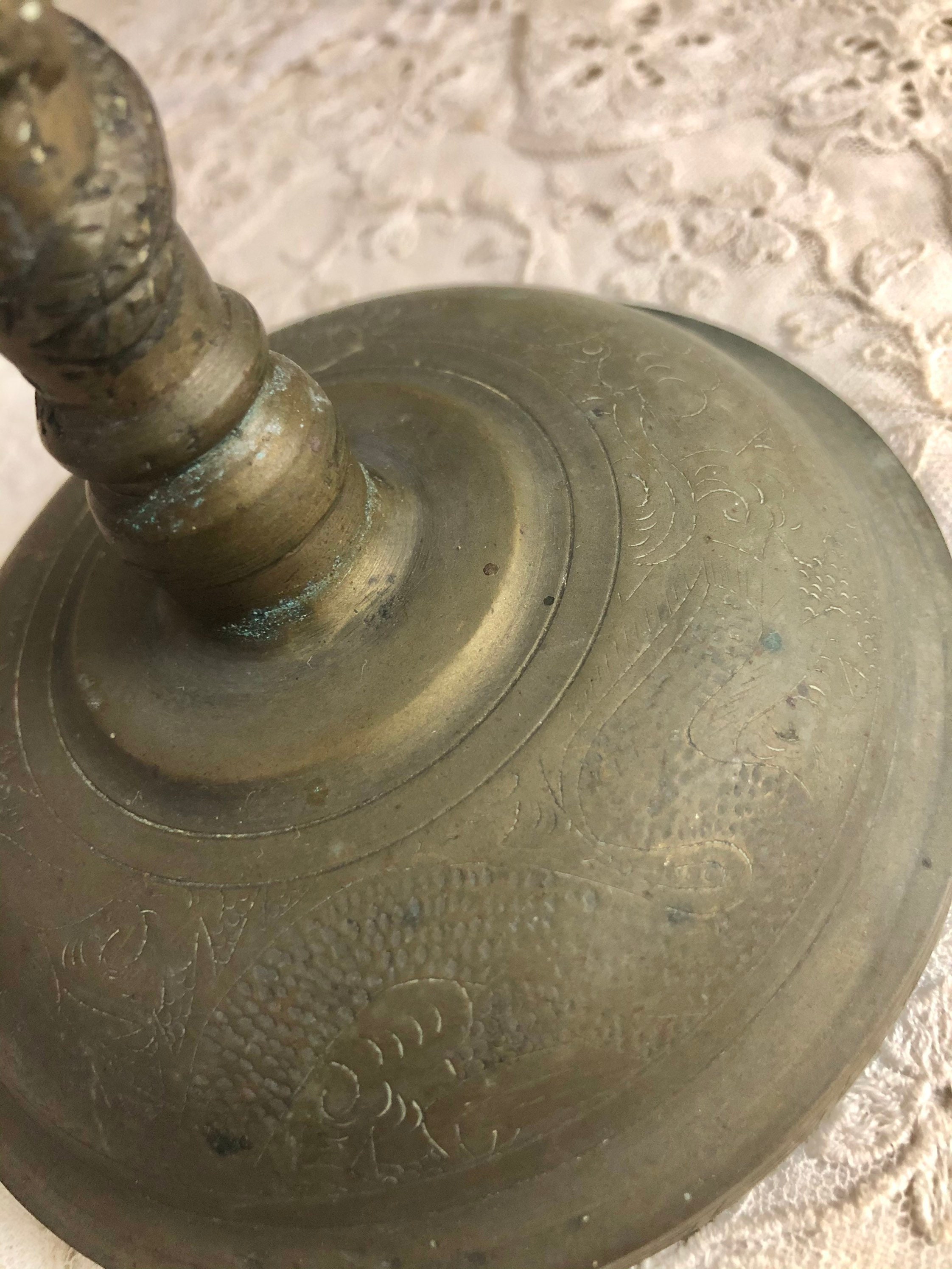 Vintage Dragon Candlestick Brass Large Etsy