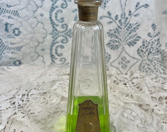 Antique Vintage Prince Matchabelli Green Crown Perfume Bottle Wind
