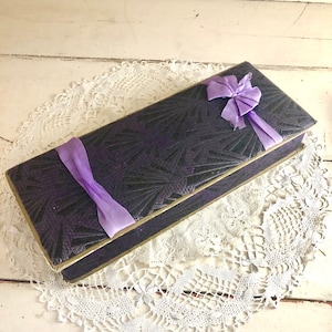 Vintage Schraffts Chocolates Box Candy Box Fabric Antique