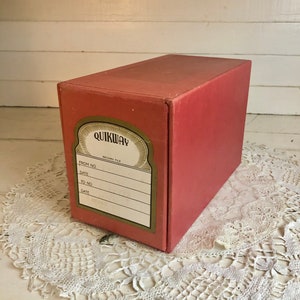 Pharmacy File Vintage 1940’s Quikway