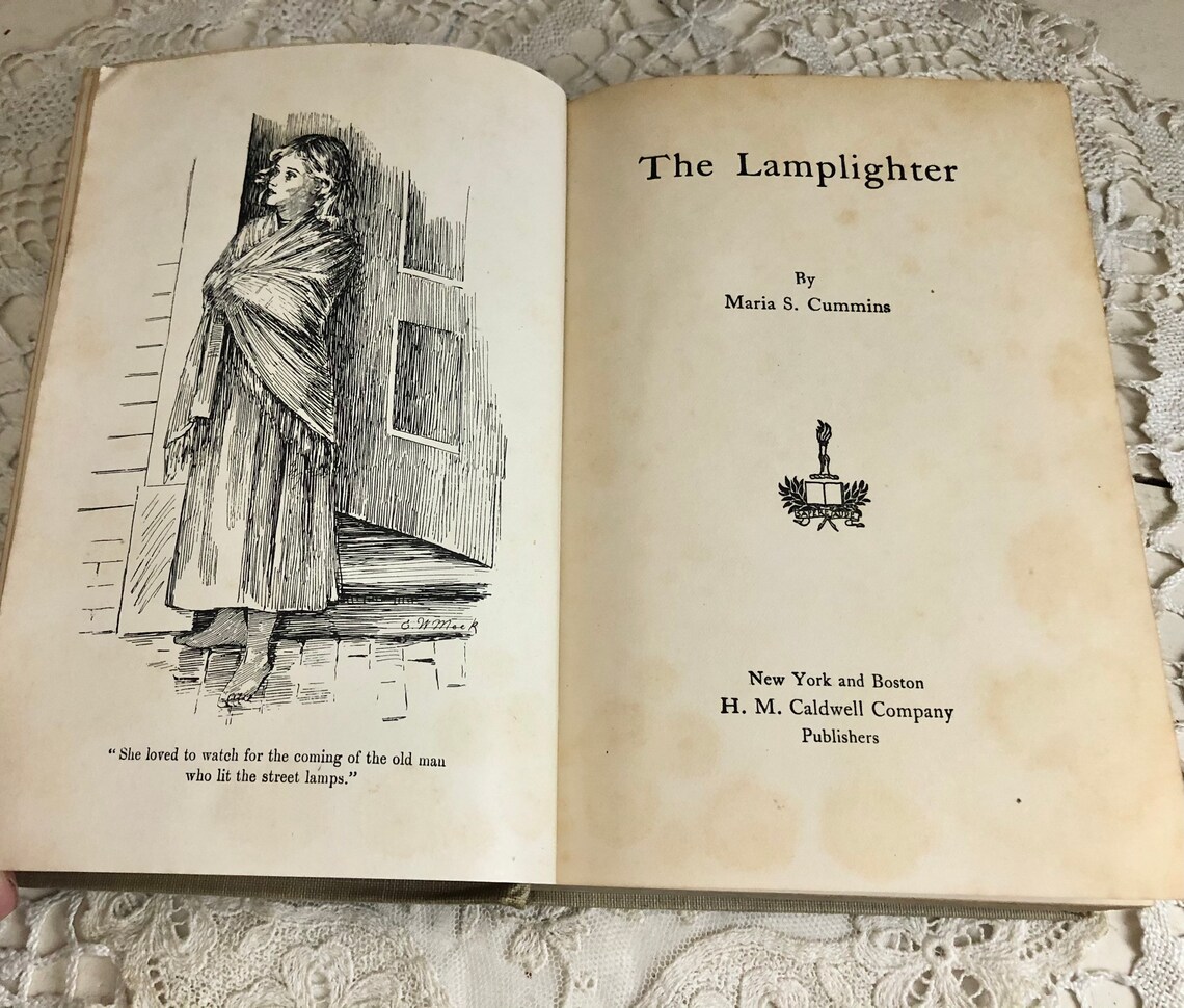1907 Lamplighter Book For Girls de Cummins con portada Etsy