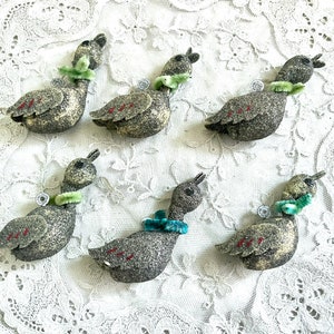 1957 Frankel Duck Ornament Set Christmas