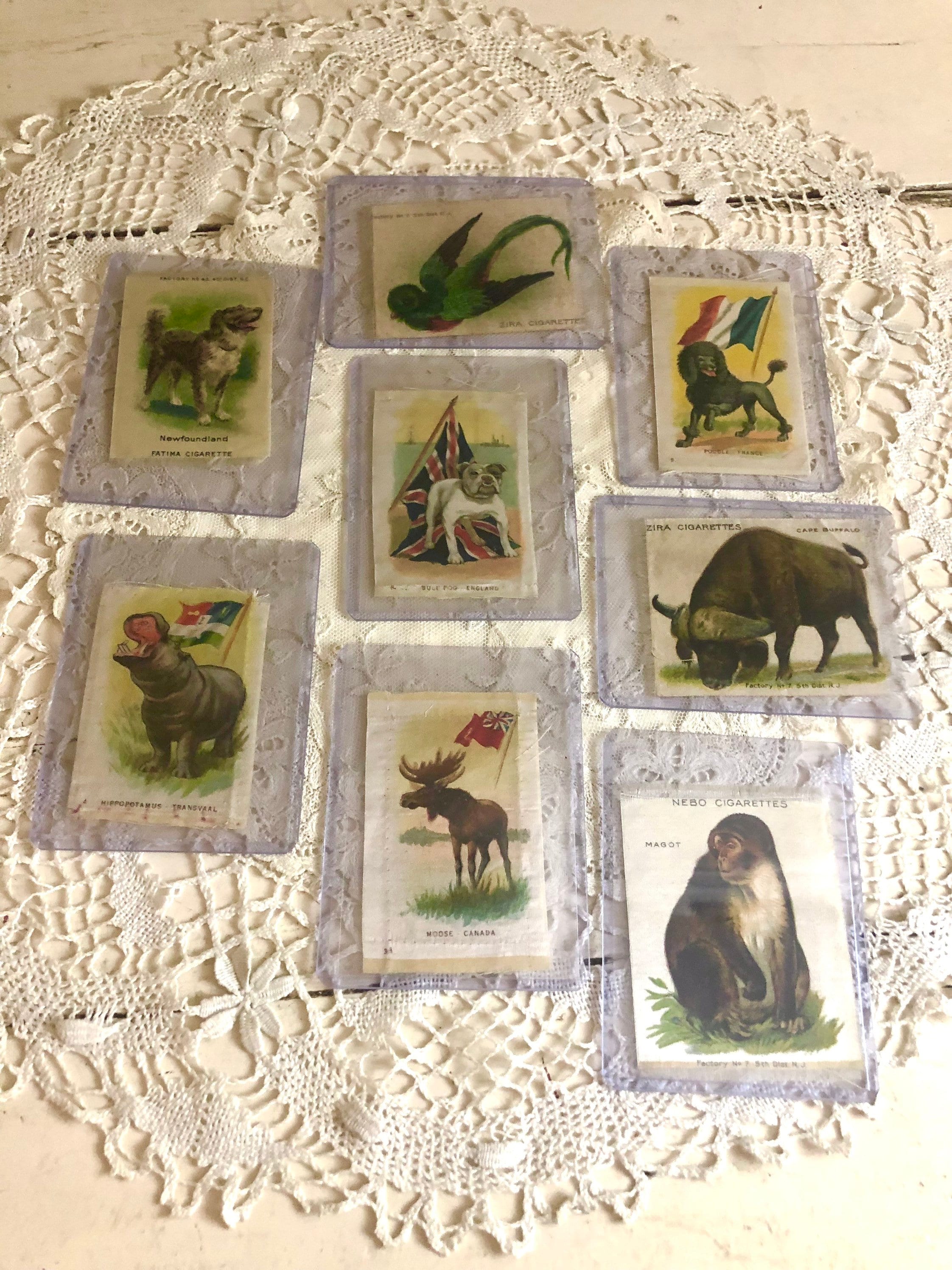 Antique Tobacco Silks Animal Lot Cigarette Lot 6