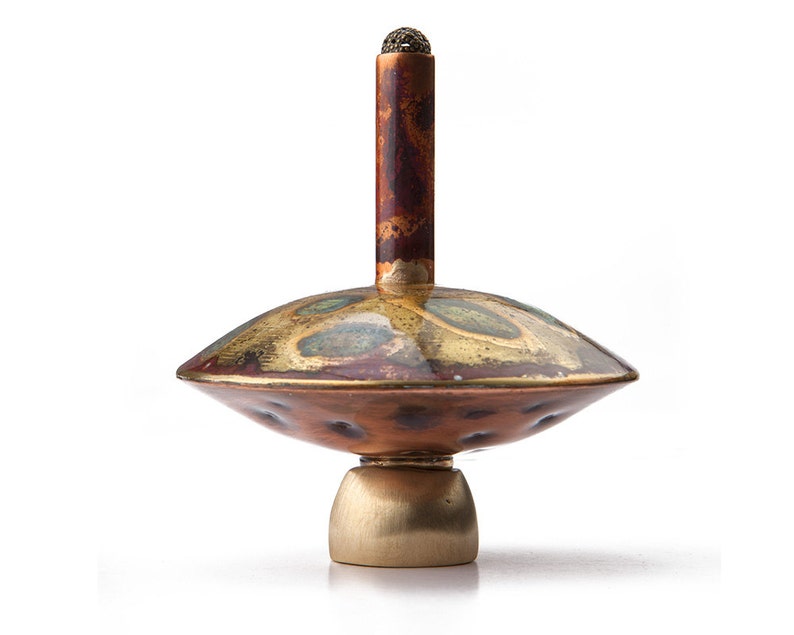 Traditional Metal Spinning Top Toy Adult Dreidel Etsy