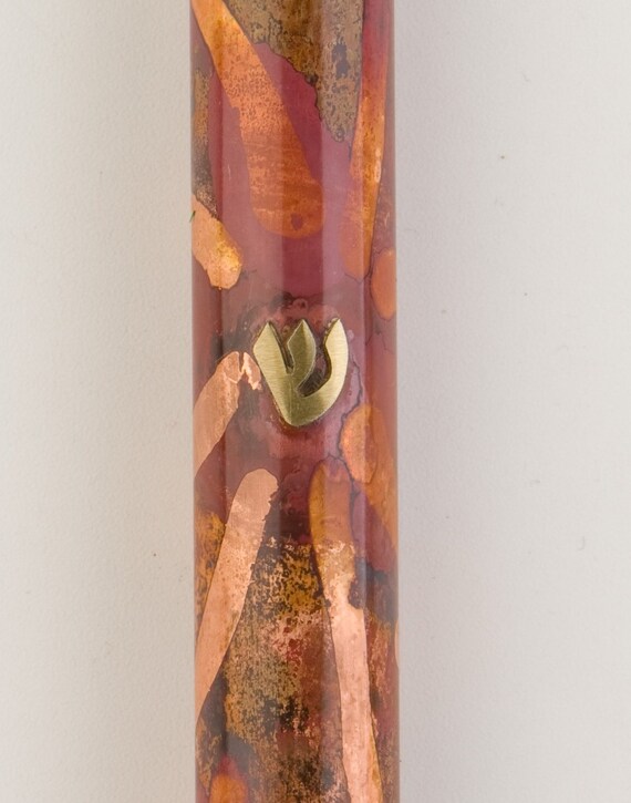 Colorful Mezuzah Mezuzah Case Mezuzah Jewish Symbol Metal Etsy