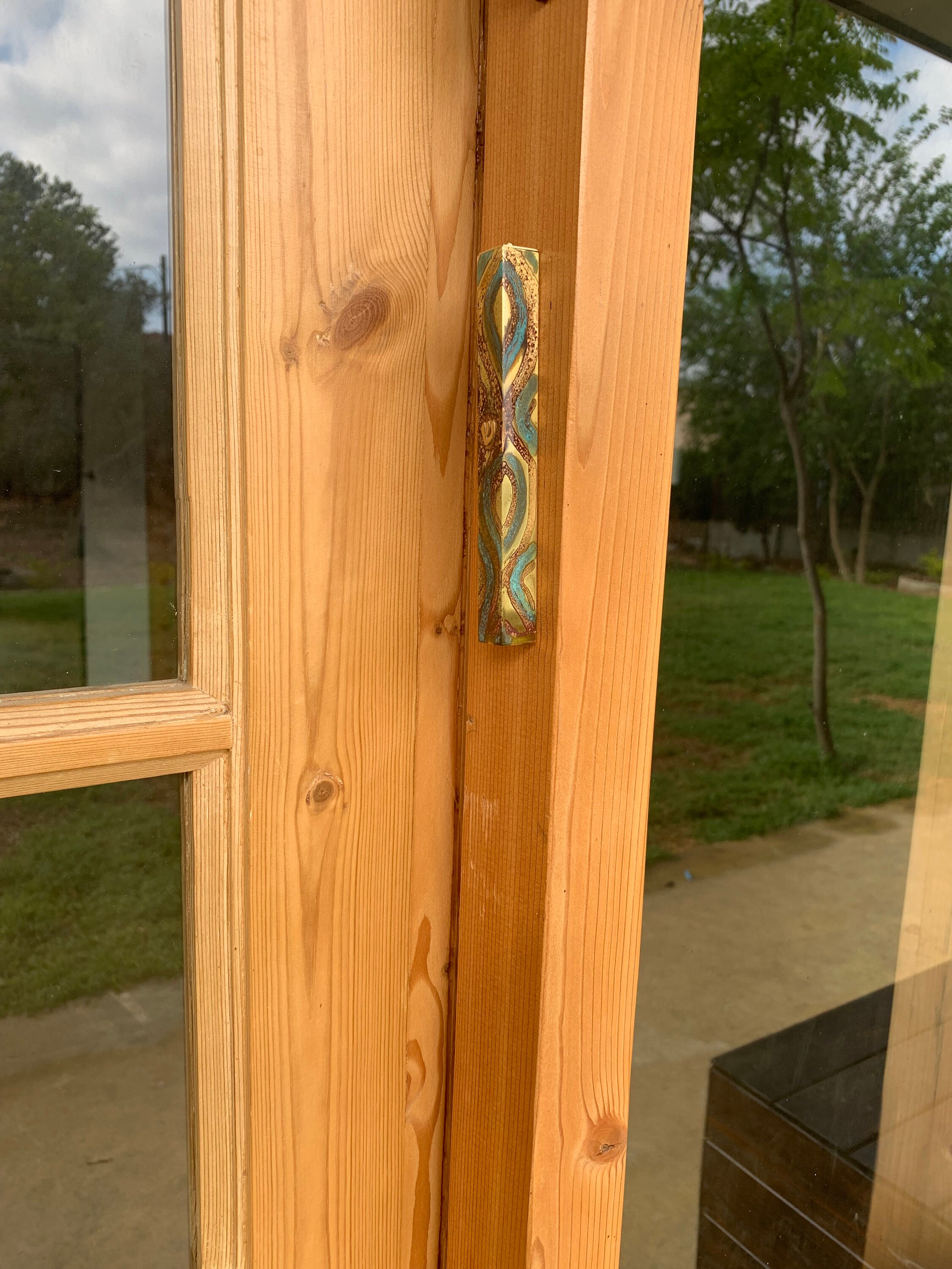 Large Square Jewish Mezuzah 4.72 Mezuzah Silver Jewish Etsy