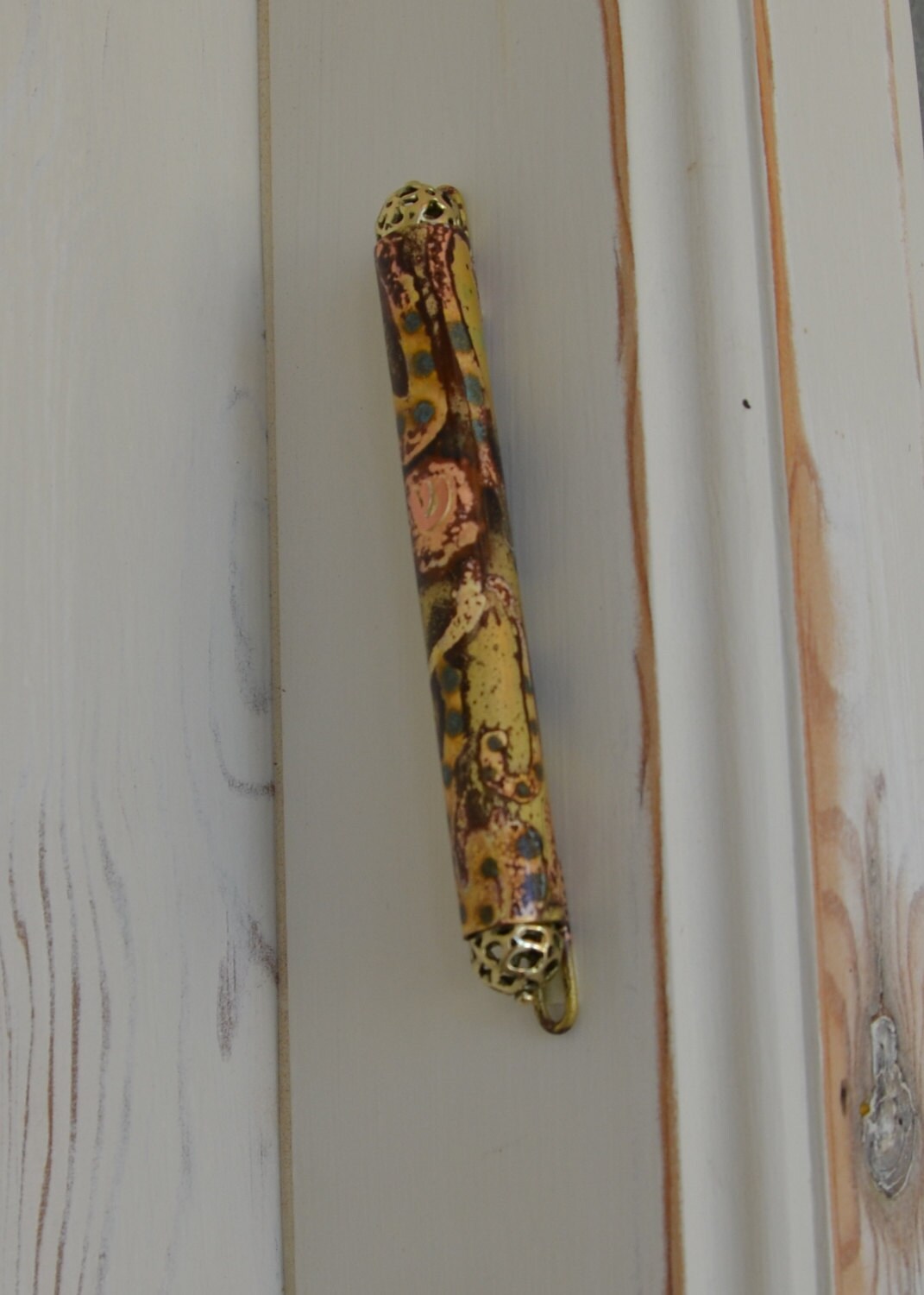 Metal mezuzah Mezuzah case Handmade mezuzah Jewish mezuzah Etsy