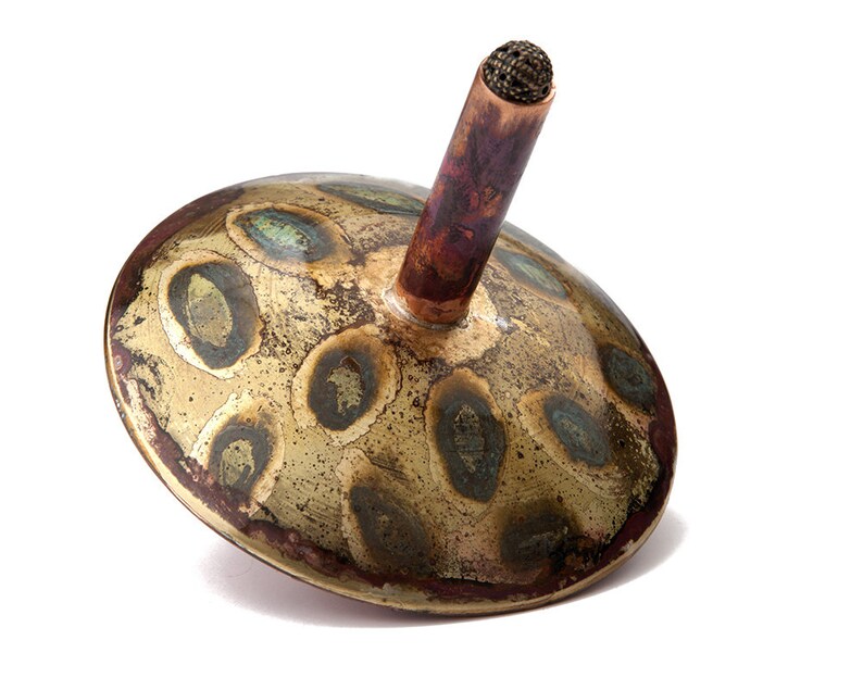 Traditional Metal Spinning Top Toy Adult Dreidel Etsy