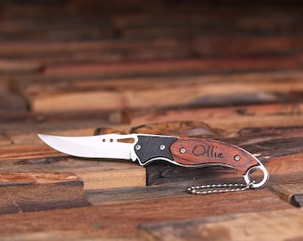 Personalized Engraved Monogrammed Pocket Knife Groomsmen, Father's Day Gift For Men (024243)