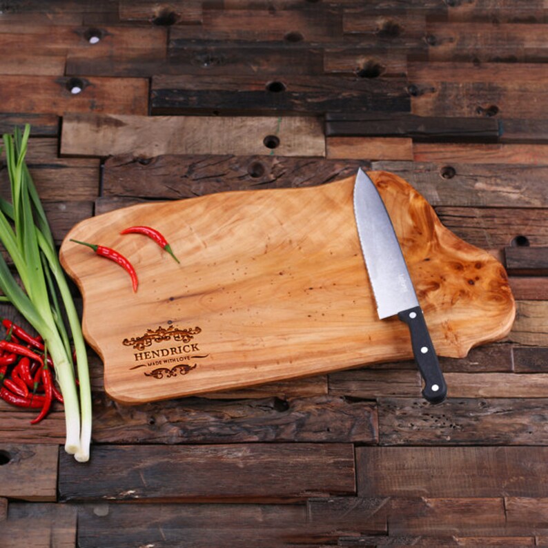 Personalized Cedar Wood Cutting Chopping Board Engraved and Etsy