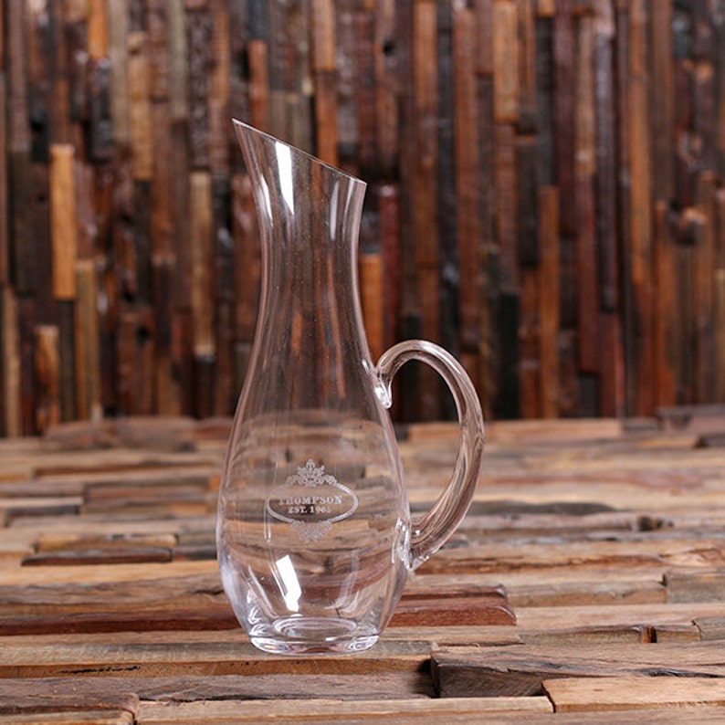 Personalized Wine Decanter Set and Stemless Wine Glasses Etsy