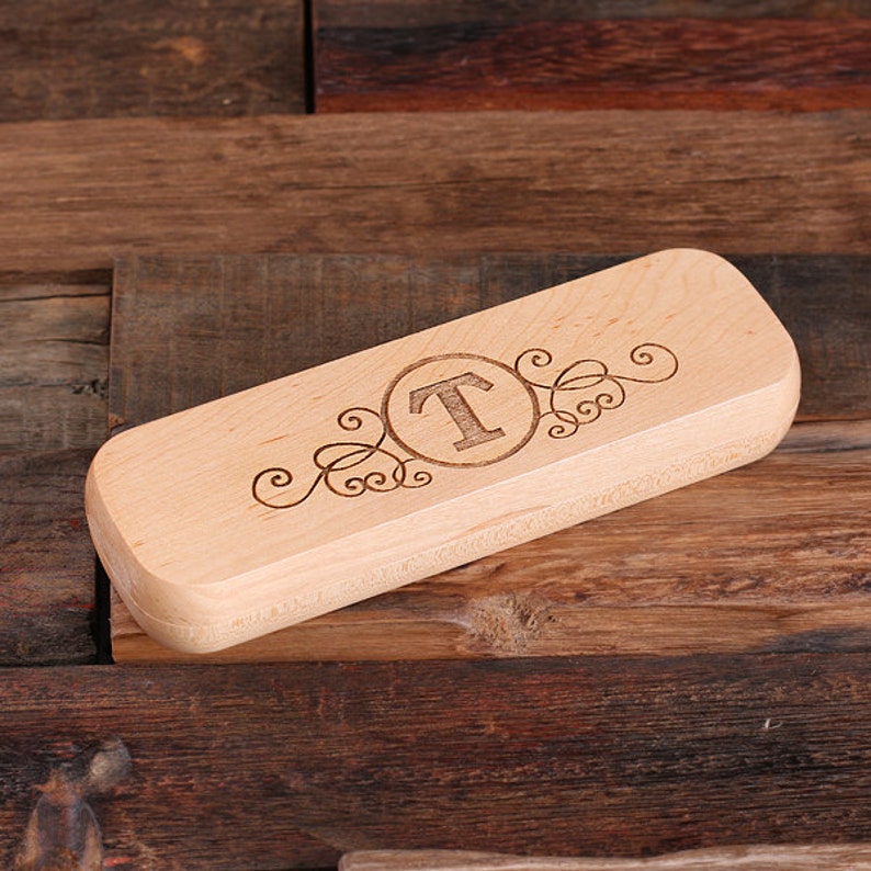 Personalized Wood Desktop Pen Set Engraved and Monogrammed Corporate Promotional Gift 025331 image 5