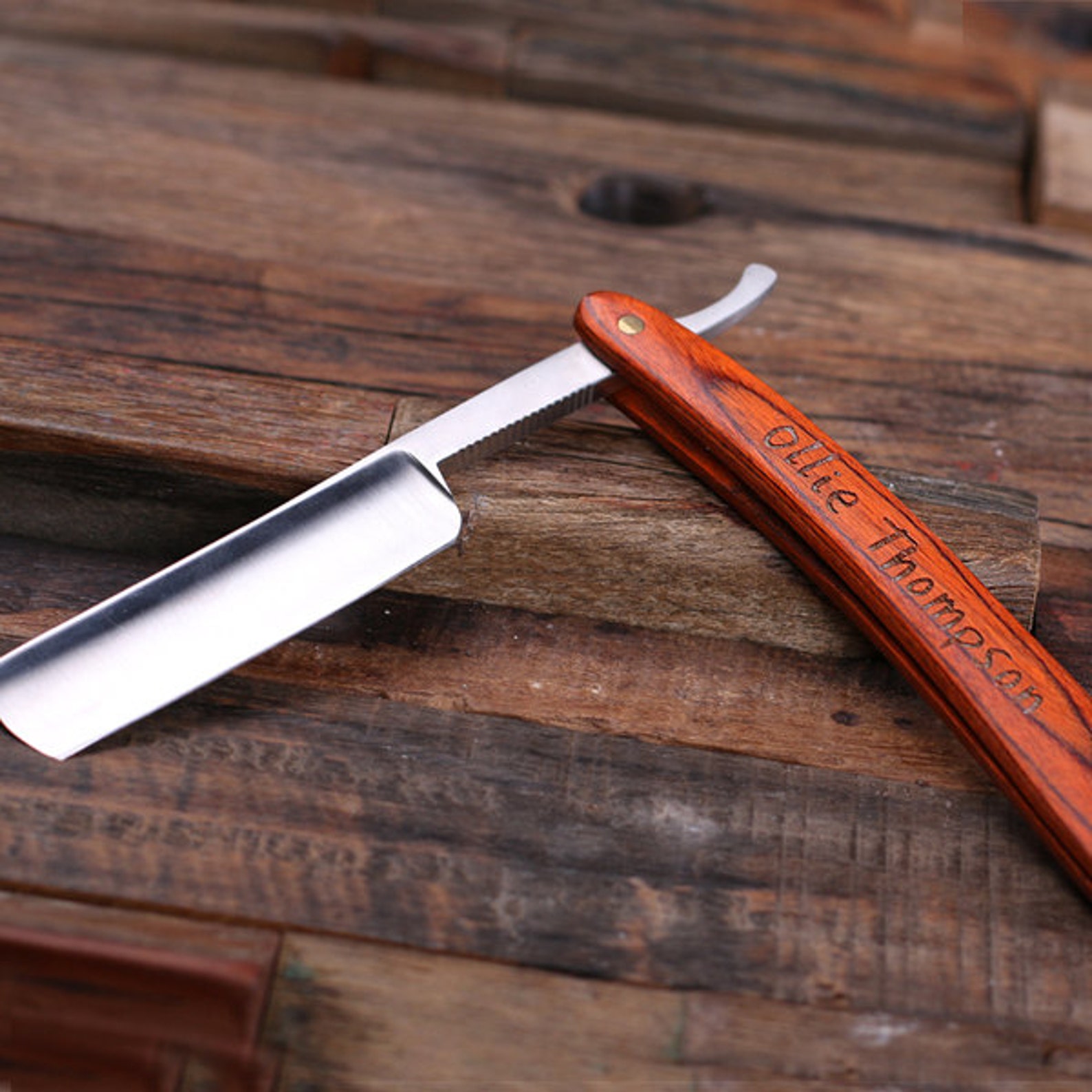 Straight Razor Blade With Tin Box Etsy