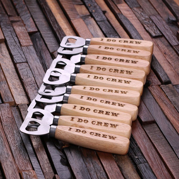 Personalized Wood Beer Bottle Opener