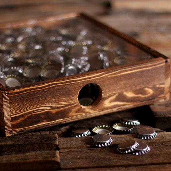 Beer Cap Holder Personalized Shadow Box FREE Bottle Opener Etsy