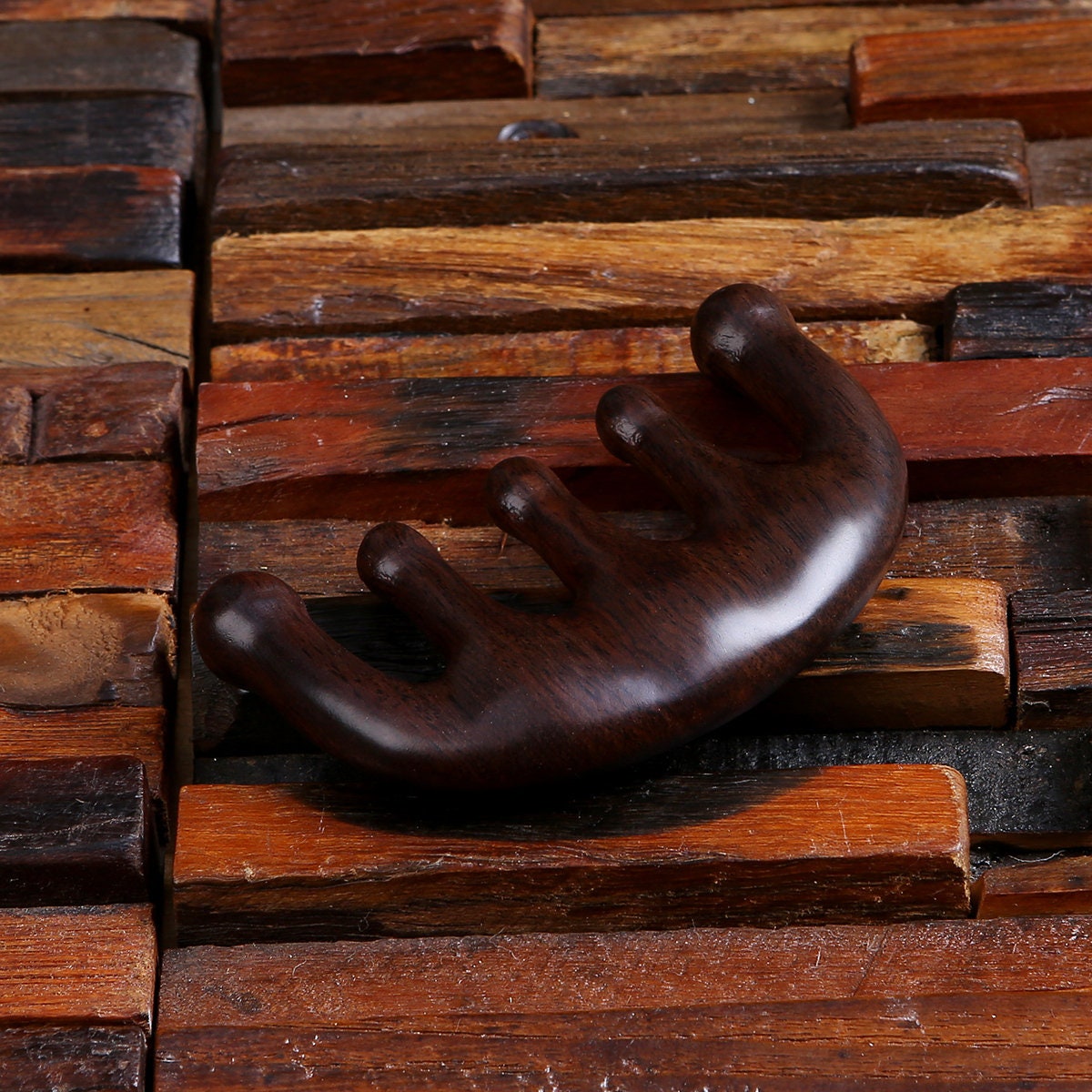 Peigne de massage en bois pour le cuir chevelu Guasha Peigne de mas