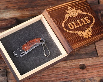 Personalized Engraved Monogrammed Pocket Knife Groomsmen, Father's Day Gift For Men