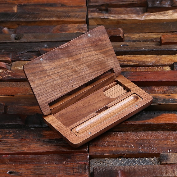 Teal Wood Incense Storage Box & Burner