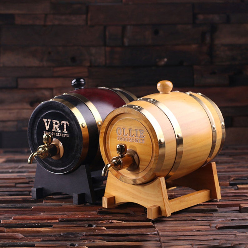 1.5 L Personalized Whiskey Barrel Housewarming Christmas