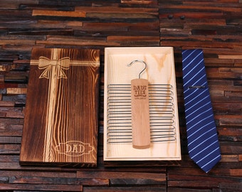 Father's Day Personalized Tie Box, Tie & Tie Clip Father's Day Limited Edition Gift