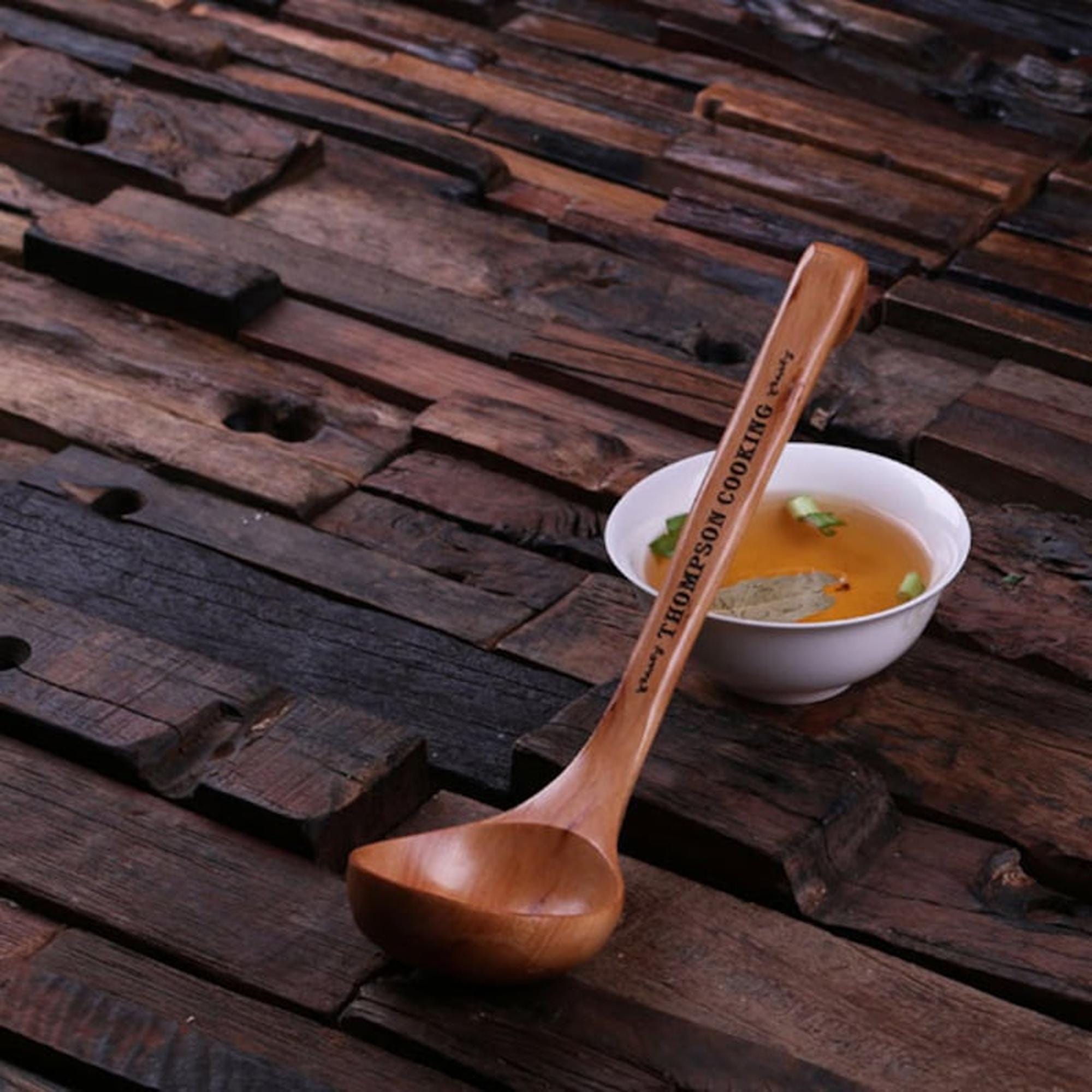 Soup Ladle Wood Spoon