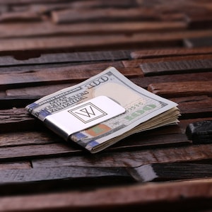 Monogrammed Engraved Money Clip image 3