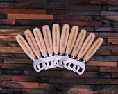 Personalized Wood Beer Bottle Opener - Engraved and Monogrammed , Nifty Groomsmen Gift (024237)