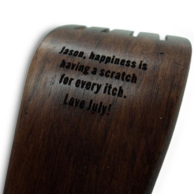 Personalized Back Scratcher Wood with Custom Quote 024598 Etsy