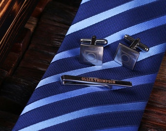 Father's Day Personalized Tie Box, Cuff Links & Tie Clip Father's Day Limited Edition Gift