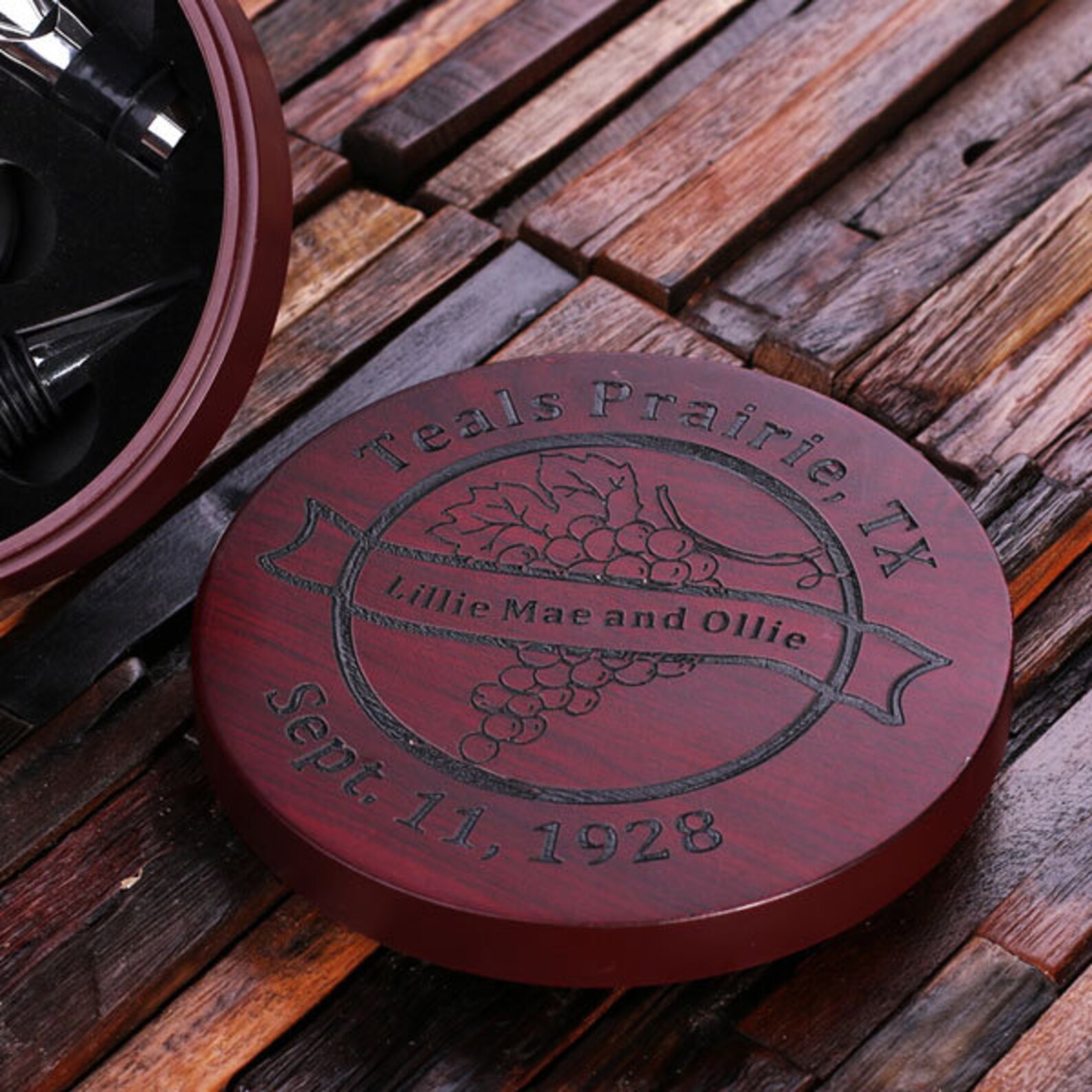 Personalized 5pc Wine Accessories Tool Kit Gift Set Engraved Etsy