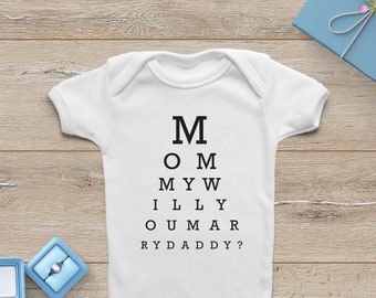 Will you marry tio proposal will you marry me cute onesie gerber bodysuit adorable 