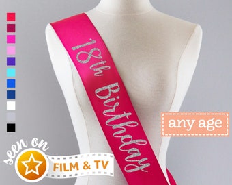 18th Birthday Sash | 18th Birthday Party Cheers to 18 Years 18th Birthday Gifts Idea for Women Custom Personalized Sash 18 and Fabulous Sash