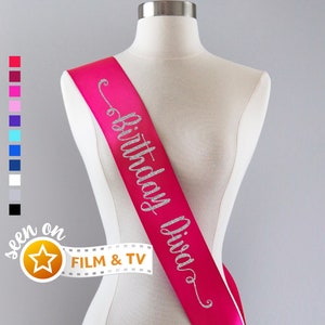 Birthday Diva Sash | Birthday Party Birthday Girl Sash Custom Party Sash Birthday Gift Its My Birthday Sash 18th 25th 30th 40th 50th 60th