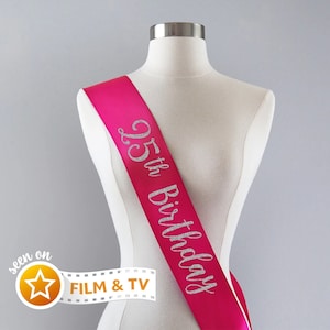 25th Birthday Sash | 25th Birthday Party Cheers to 25 Years 25th Birthday Gift Idea for Women Custom Personalized Sash 25 and Fabulous Sash