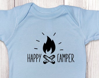 Camping Outfit Kids, ONESIES ® Brand Bodysuits Camping Onesie ®, Happy Camper, Camp Lover, Outdoor Outfit for Baby, Cute Onesie ® Bodysuit