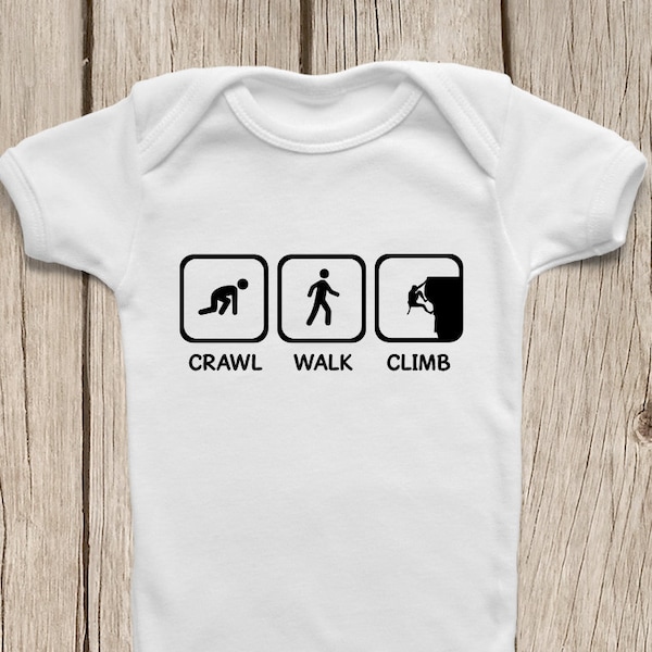 Gift for Rock Climber ONESIES ® Brand Bodysuits Baby Bodysuit or Baby T-Shirt Rock Climbing Baby Shirt Baby Shower Present