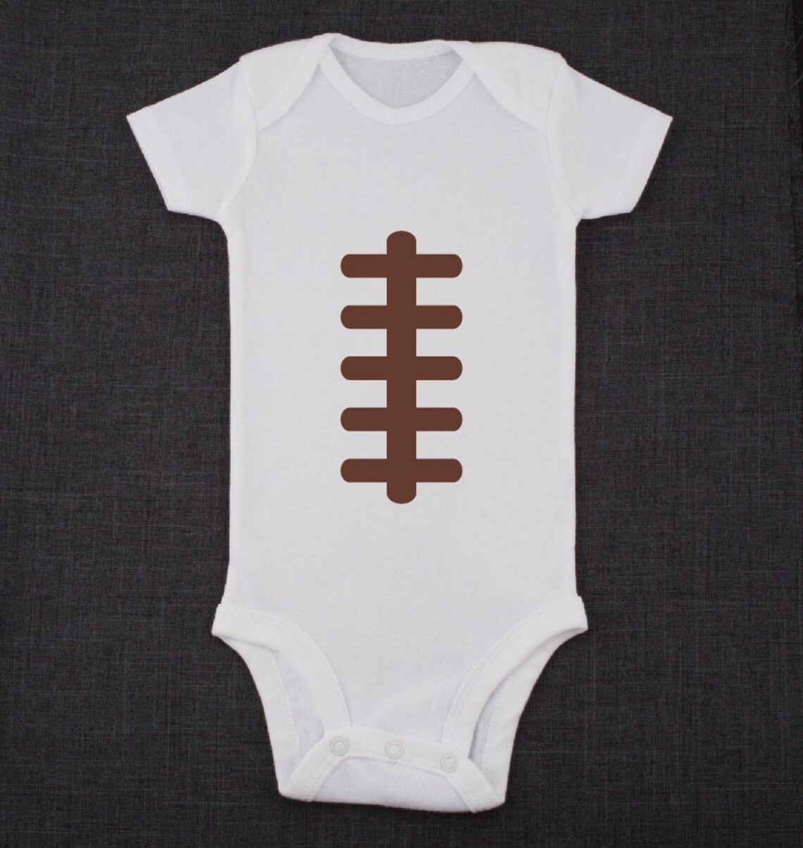 Football ONESIES ® Brand Baby Bodysuit Personalized With Name Etsy