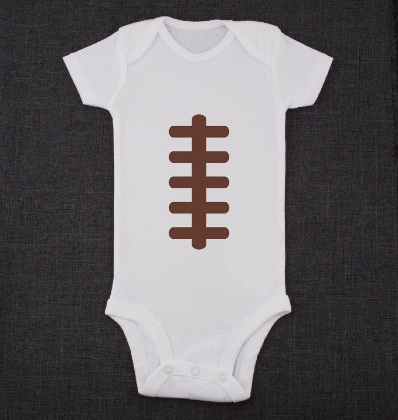Football ONESIES ® Brand Baby Bodysuit Personalized With Name Etsy