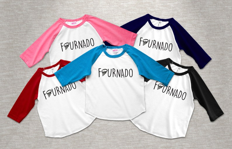 Fournado Four Year Old Boy Shirt, fournado fourth birthday boy, 4th Birthday Shirt, Fourth Birthday Girl Shirt, 4th Birthday Outfit image 5