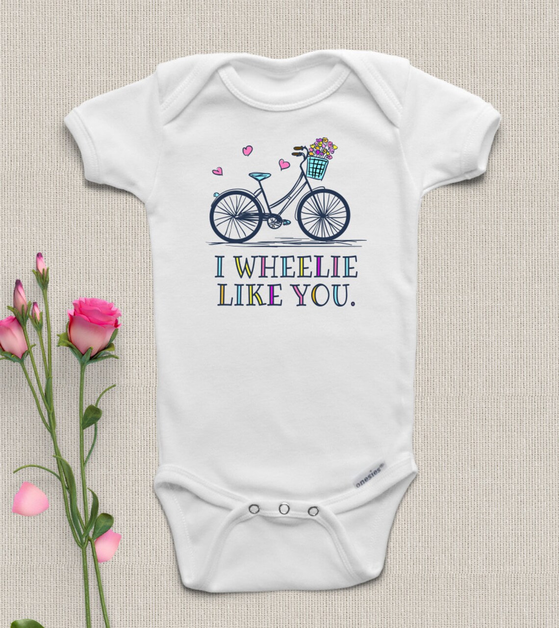 Baby Bike Onesie® Cute Baby Girl Clothes Baby Shower Gift Etsy