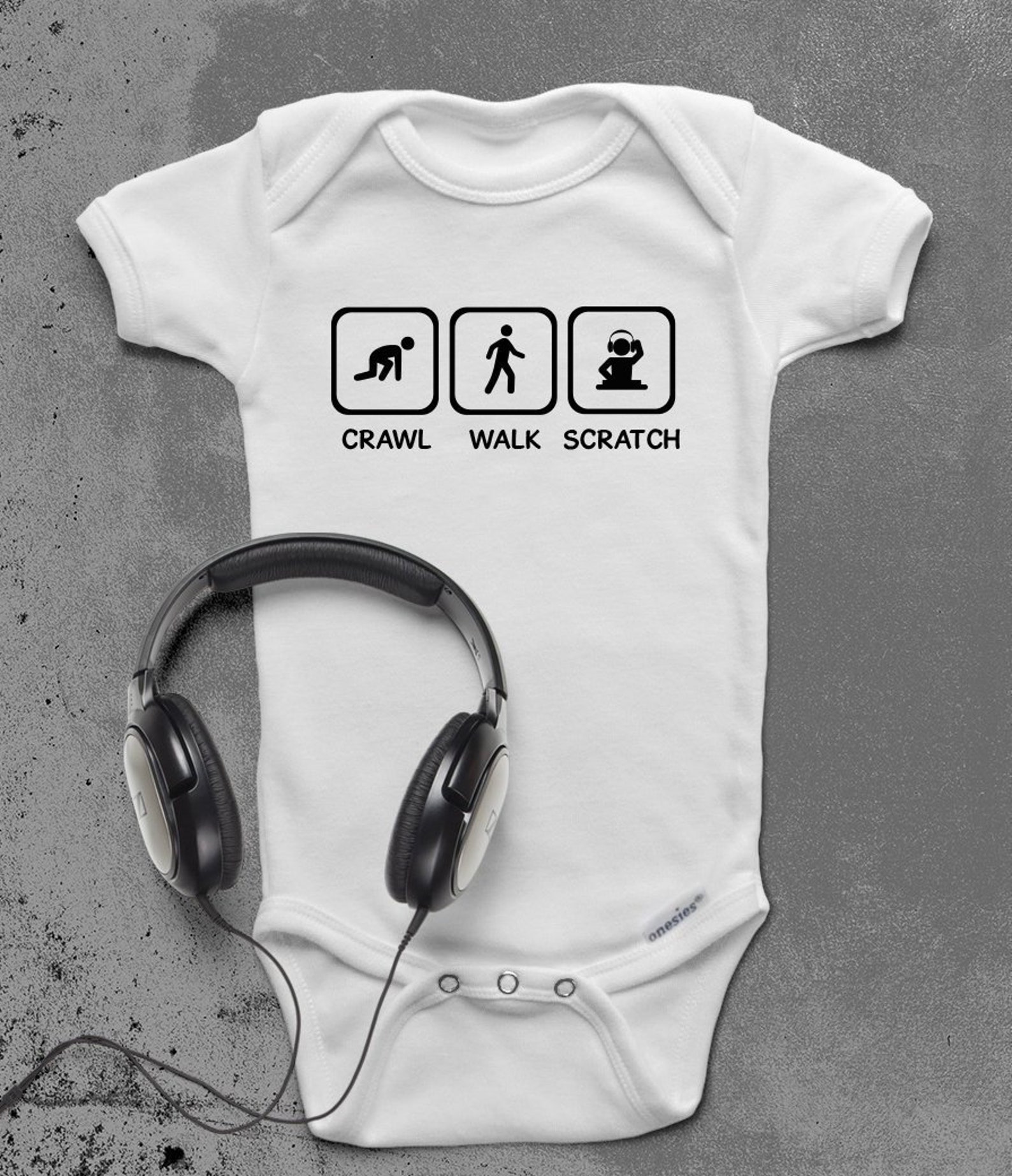 DJ Onesie Music ONESIES ® Brand Bodysuits Baby Bodysuit or Etsy UK