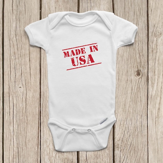 Made in USA ONESIE® Made in America Shirt 4th of July Baby Boy 4th of July Onesie Merica Onesie Baby Girl Baby Boy Clothes Baby Shower Gift