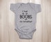Funny Onesie, I Had Boobs For Breakfast ONESIES ® Brand Bodysuits Baby Bodysuit or Baby T-Shirt Funny Baby Clothes Baby Shower Gift 