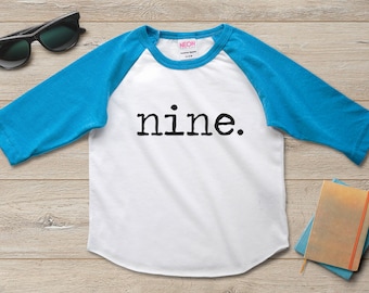 9th Birthday Shirt Boy Girl Ninth Birthday Shirt Boy 9 Year Old Birthday Shirt Boy 9 Year Old Birthday Party 9 Year Old Boy Gift Ideas
