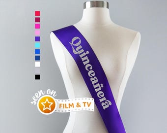 Quinceanera Sash | Mis Quince Sash, Quinceanera Gift, 15th Birthday Sash, Quinceanera Decorations, Quinceanera Accessories