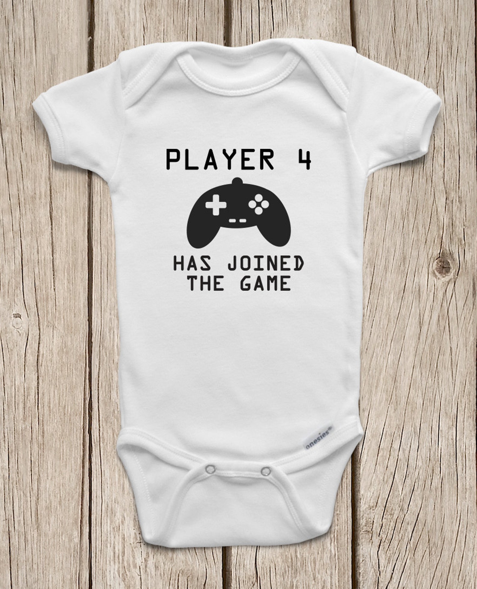 Player 4 Has Joined the Game ONESIES ® Brand Bodysuits Baby Etsy