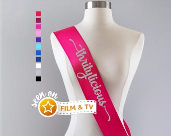 Thirtylicious Sash | 30th Birthday Sash, Thirtylicious Birthday, 30th Birthday Party, 30th Birthday Gift Idea for Women