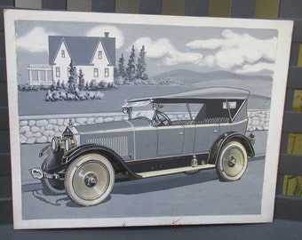 Air Brushed pictures of Antique cars