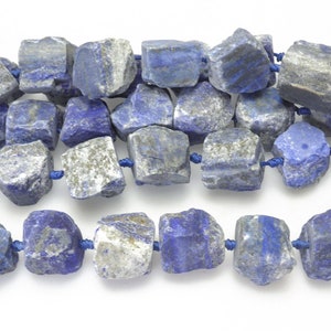 raw lapis lazuli - light blue big nuggets - raw nuggets supplies - jewelry making materials - raw jewelry beads - 15inch