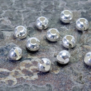 sterling silver crimp cover beads - crimp beads and covers - crimp cover beads -925 silver jewellery crimp beads - ending cover beads